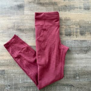 Lululemon Athletica Women's Dark Pink Leggings